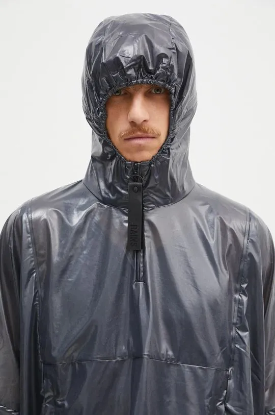 Rains rain jacket Long Ultralight Anorak black color