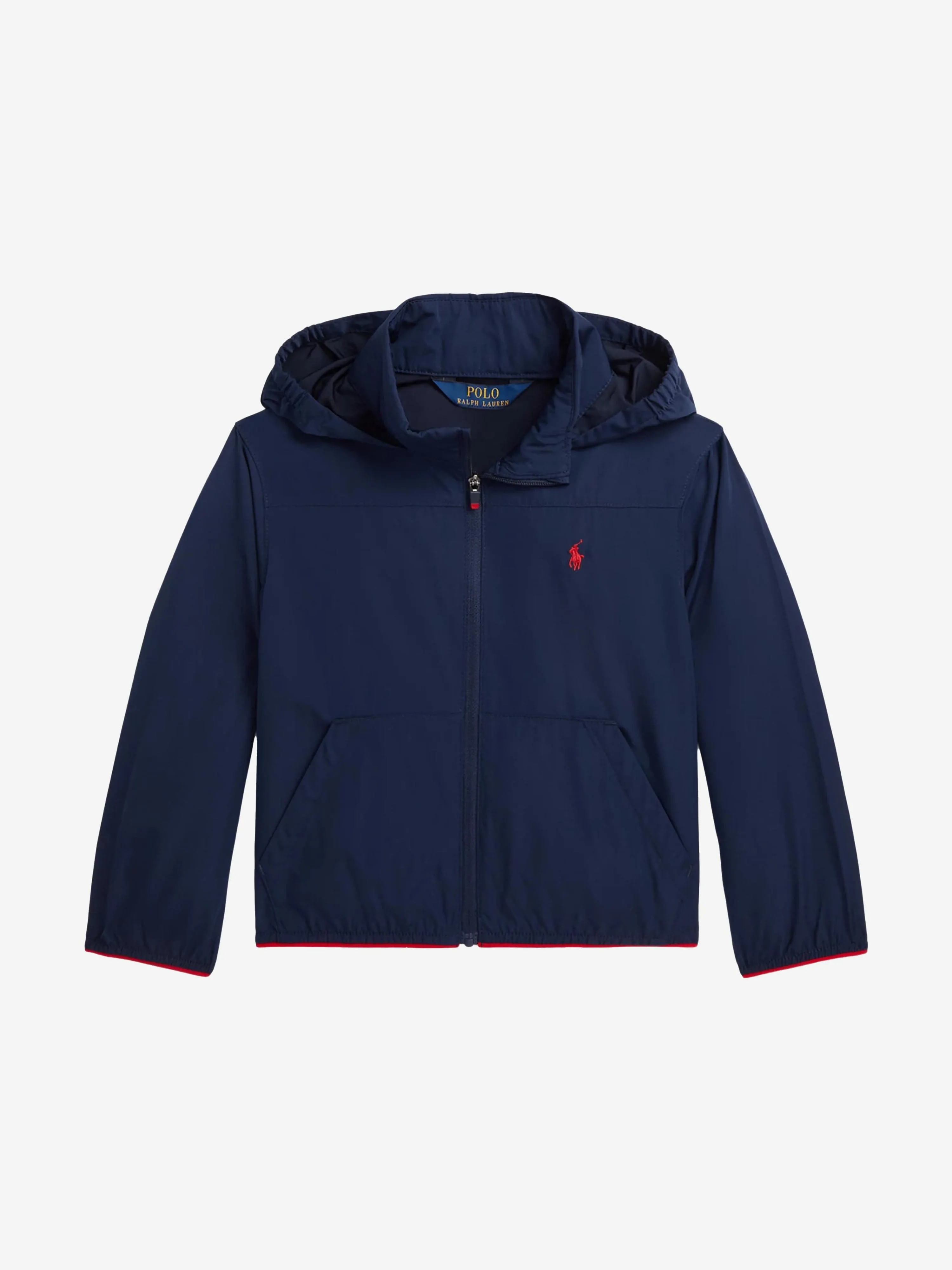 Ralph Lauren Boys Hooded Windbreaker in Navy