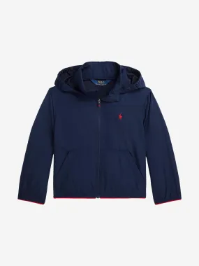 Ralph Lauren Boys Hooded Windbreaker in Navy