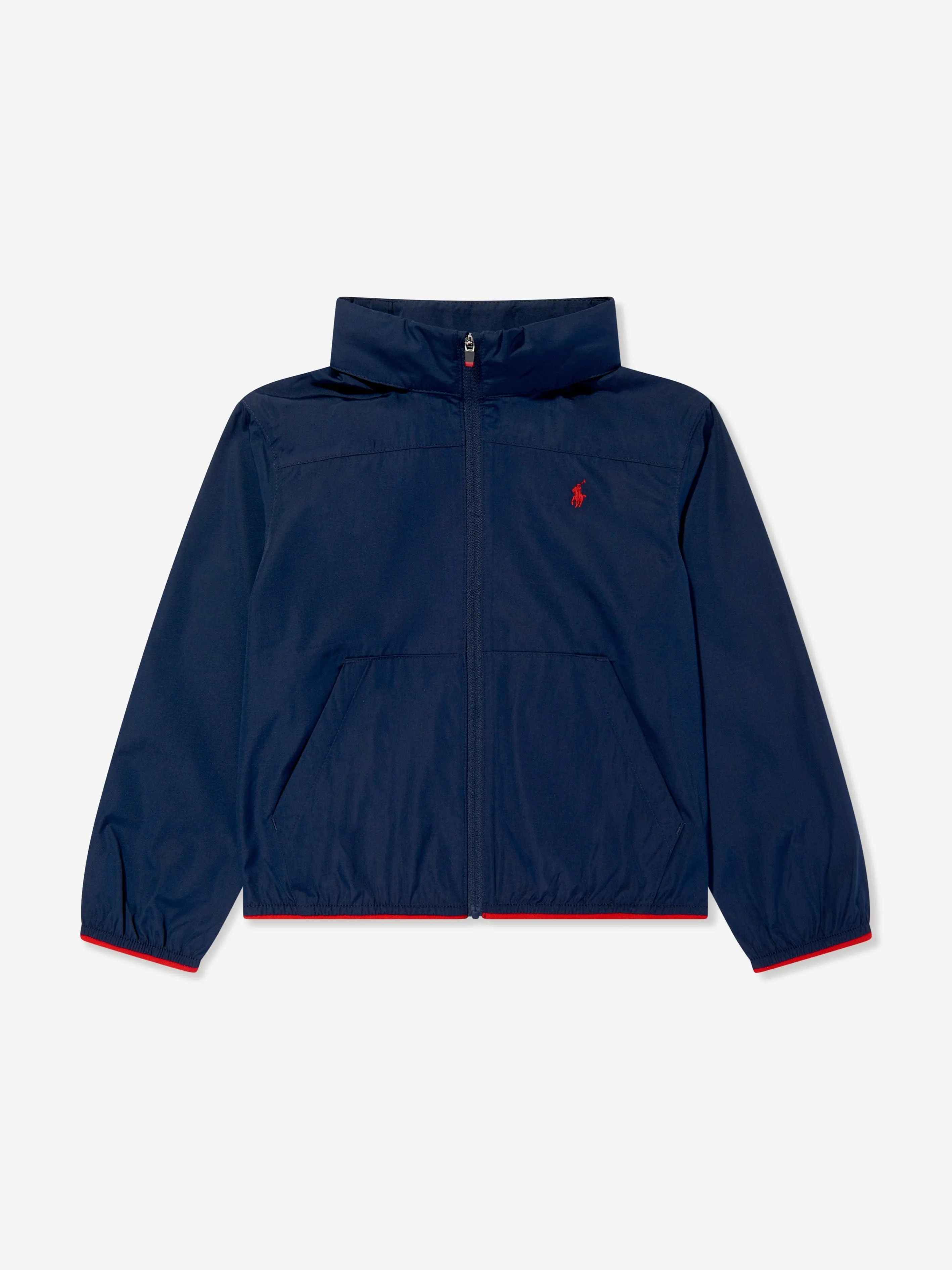 Ralph Lauren Boys Hooded Windbreaker in Navy