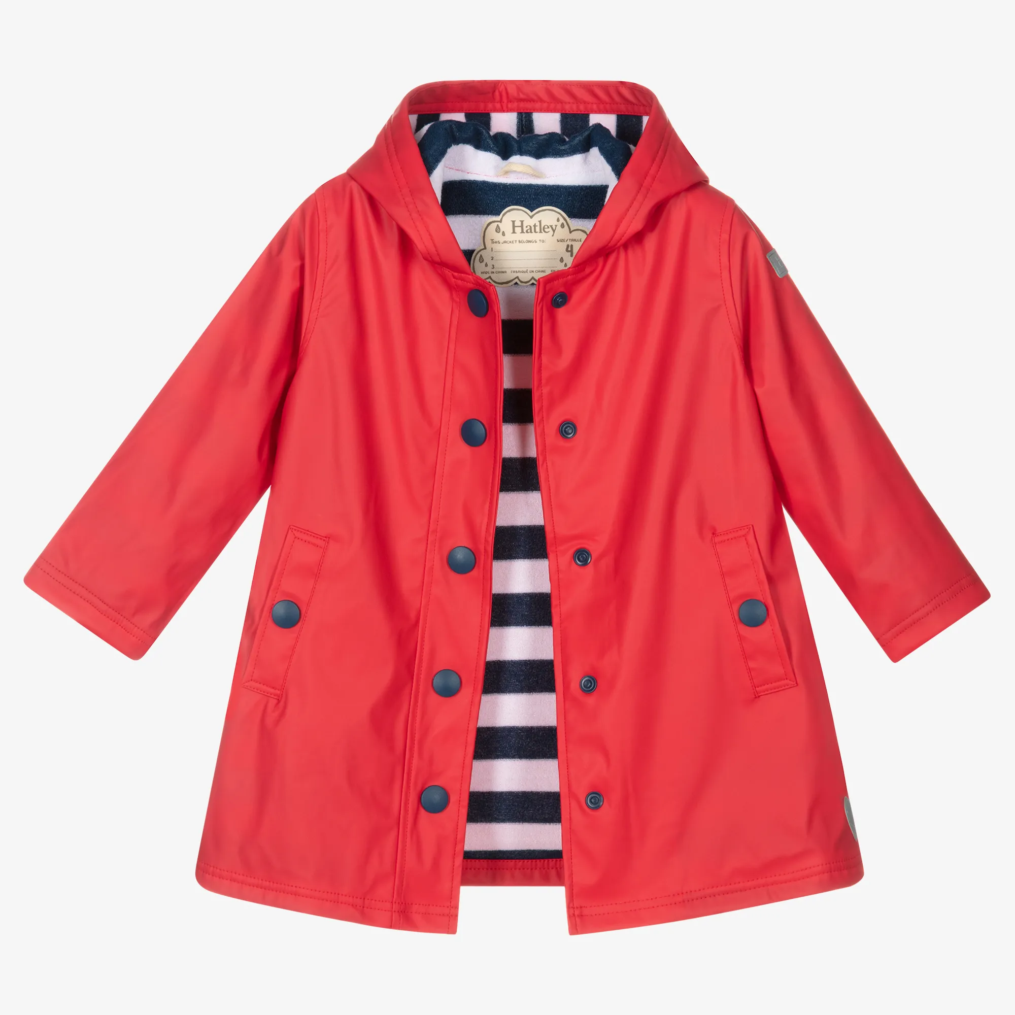 Red Hooded Raincoat