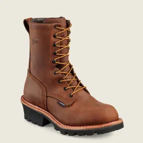 Red Wing Mens LoggerMax Steel Toe Waterproof Boot (4420)- Brown Oiled Leather