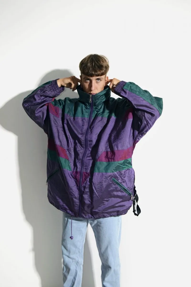 Retro 80s lightweight windbreaker