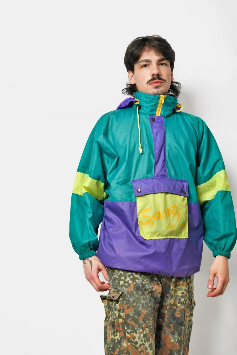 Retro anorak hooded jacket