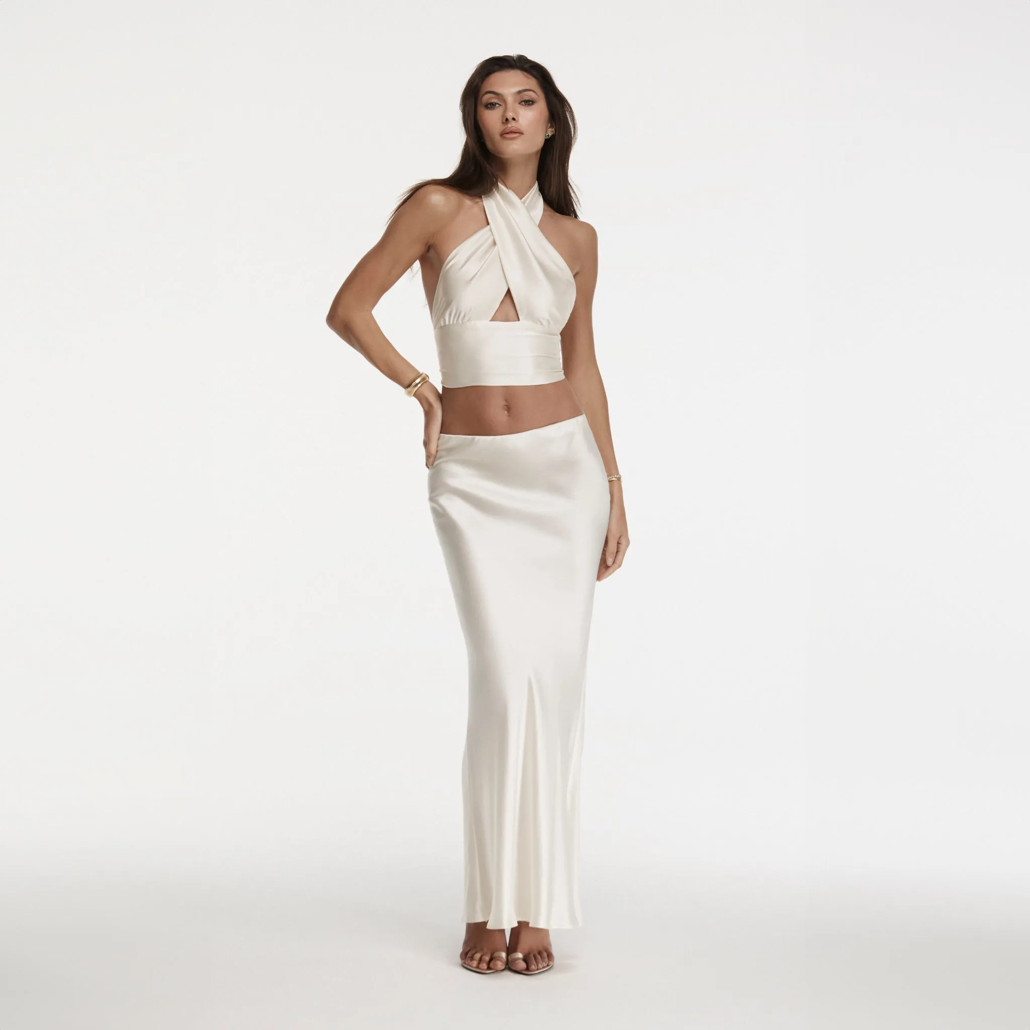 Sade Low Rise Slip Skirt