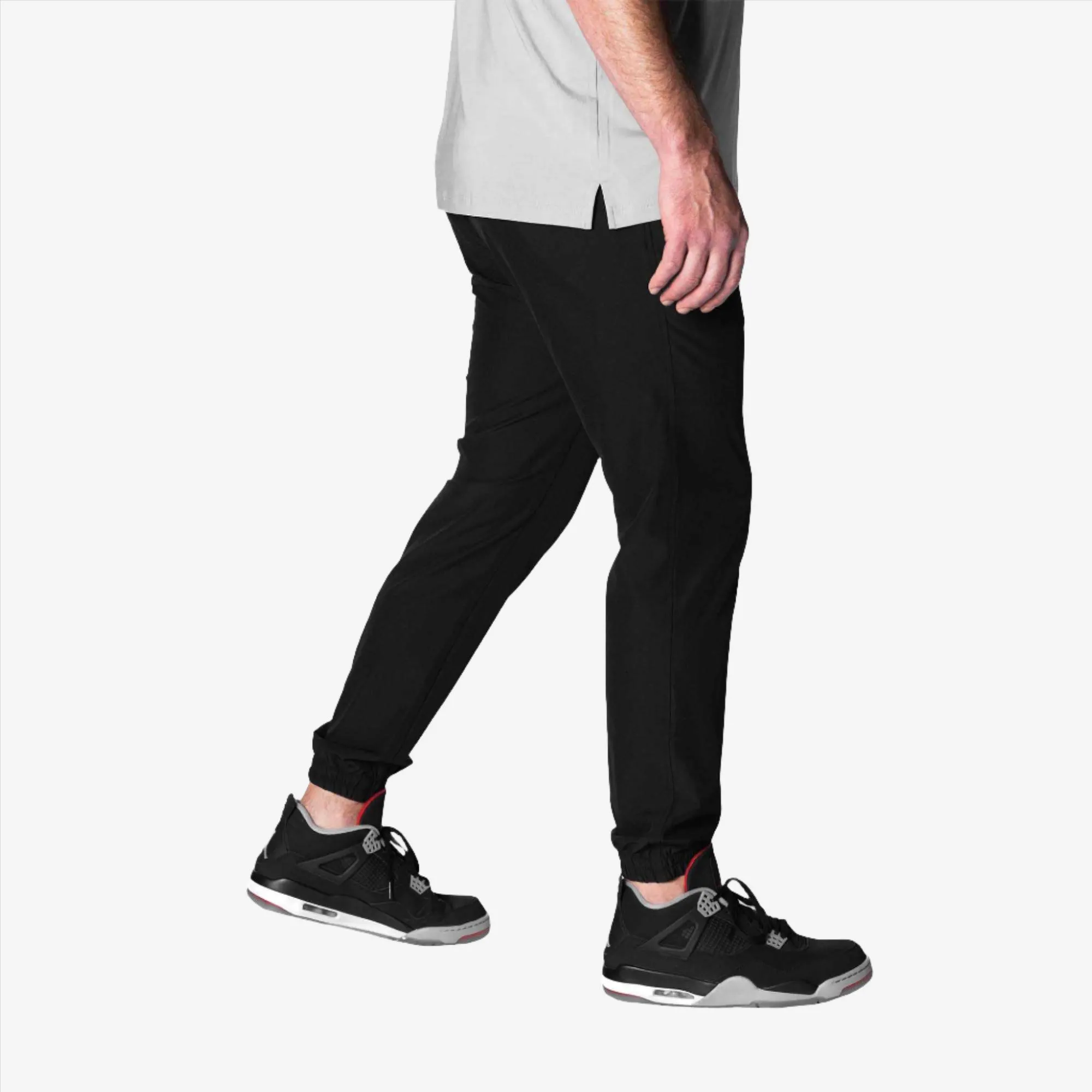 Soft Feel Golf Joggers in Black