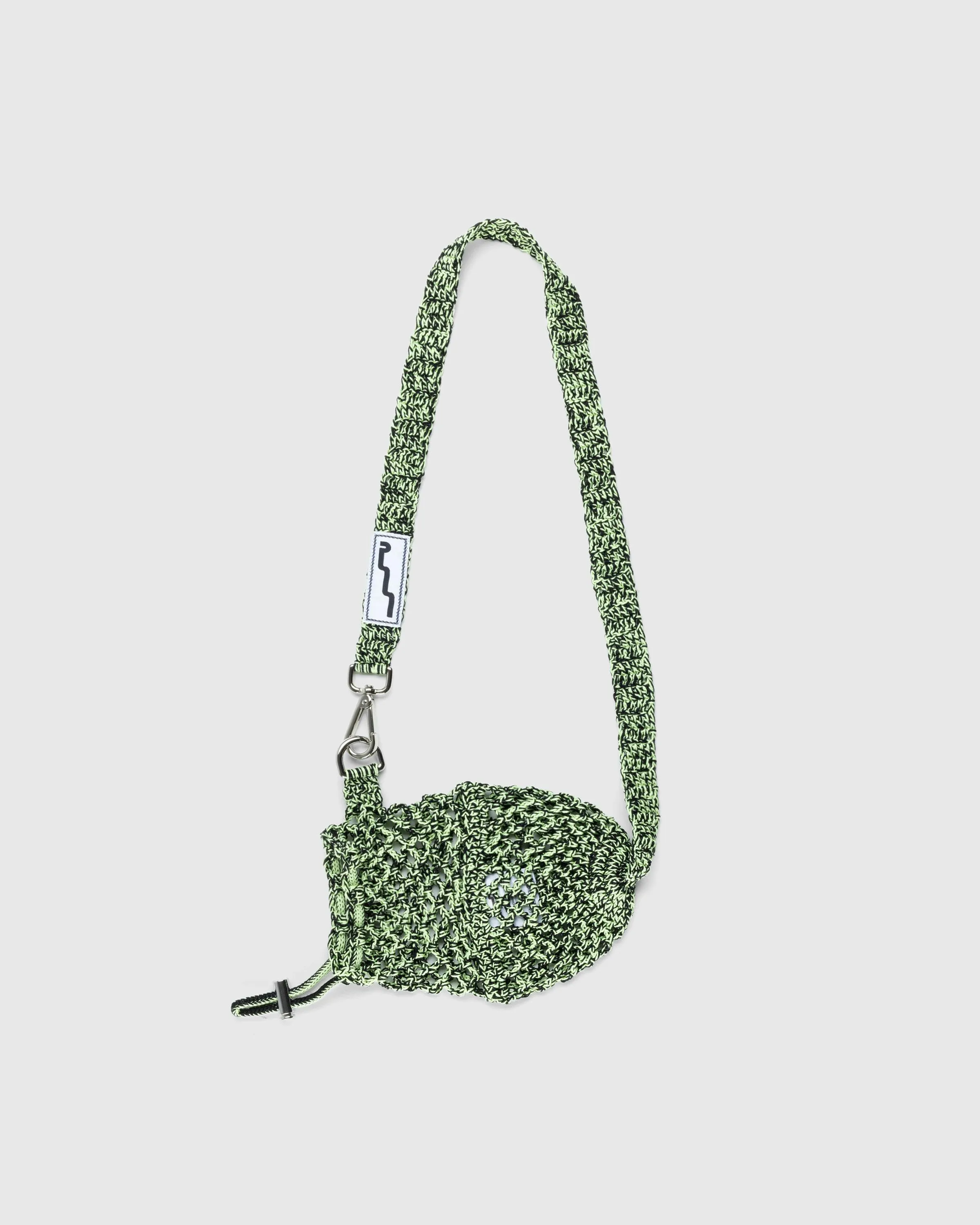 SSU – Crochet Mesh Crossbody Bag Lime/Black | Highsnobiety Shop