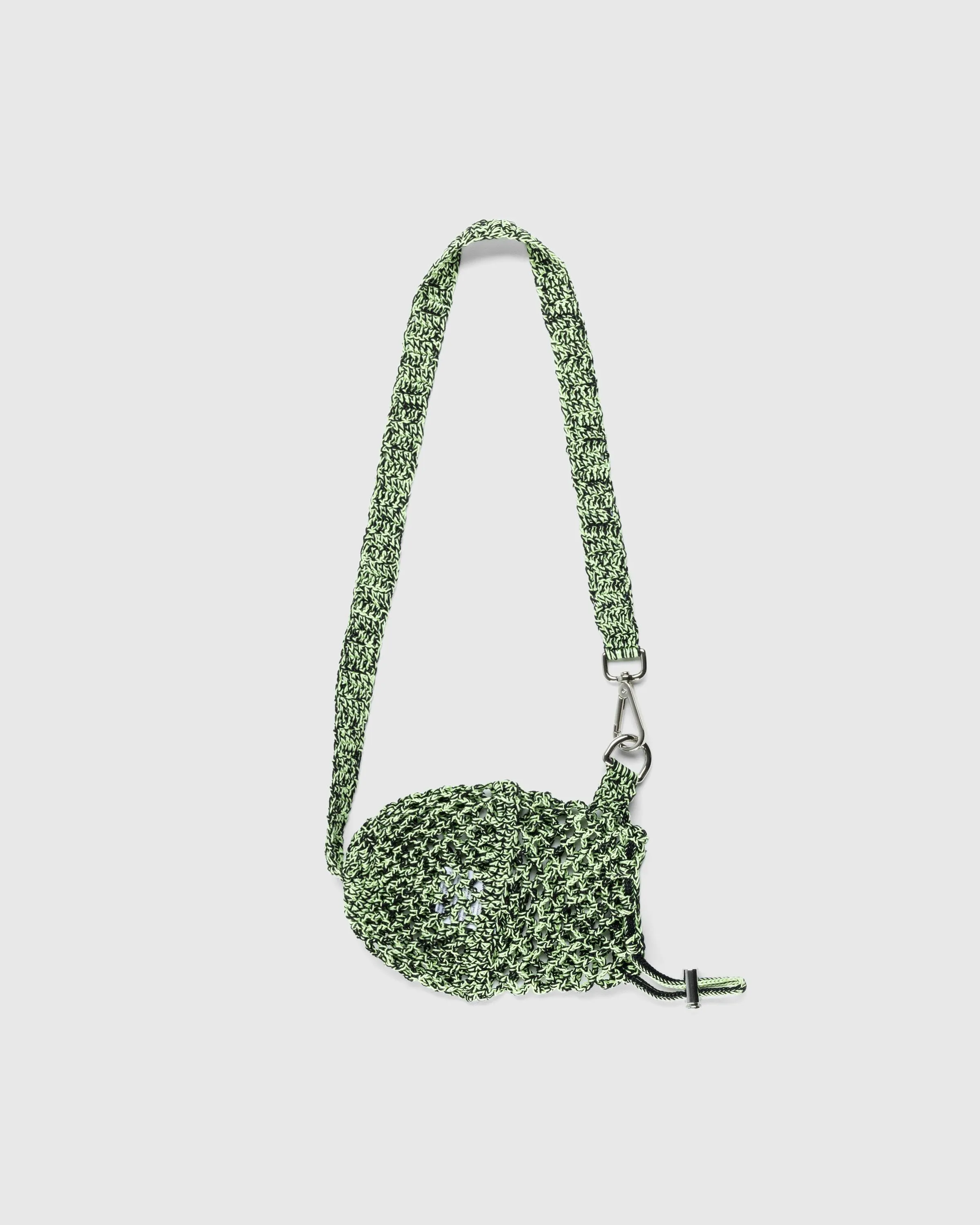 SSU – Crochet Mesh Crossbody Bag Lime/Black | Highsnobiety Shop