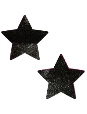 STAR NIPPLE PASTIES - BLACK