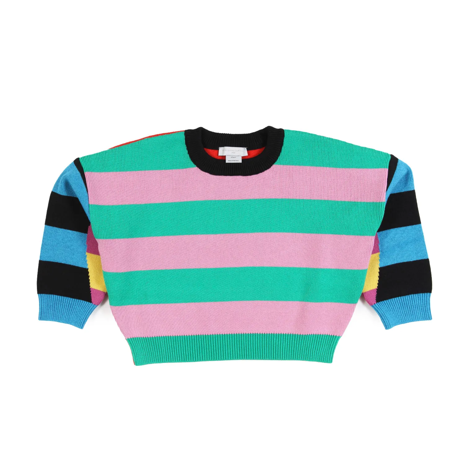 Stella Mccartney Multicolor Striped Pullover For Girls And Teens