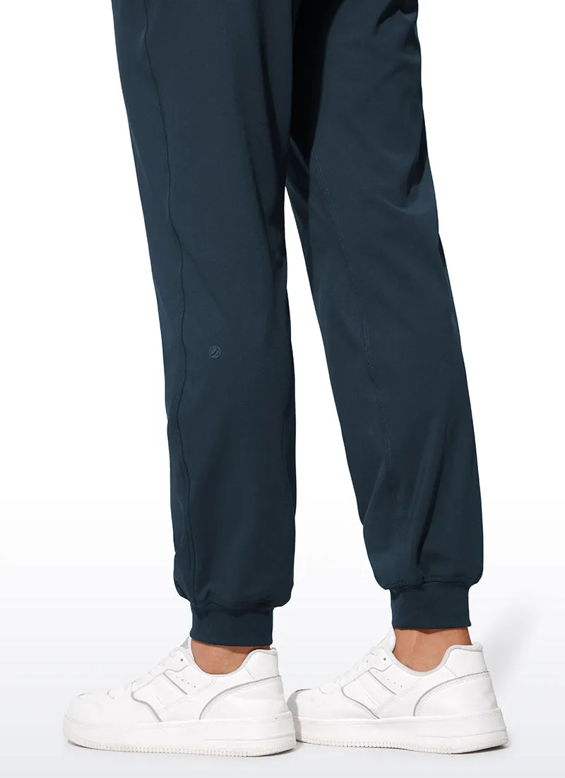 Stretch High Waisted Pockets Joggers 28