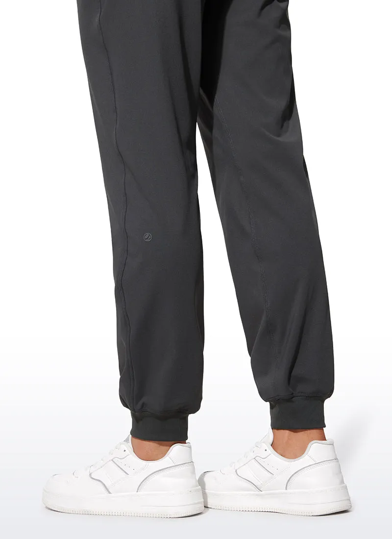 Stretch High Waisted Pockets Joggers 28