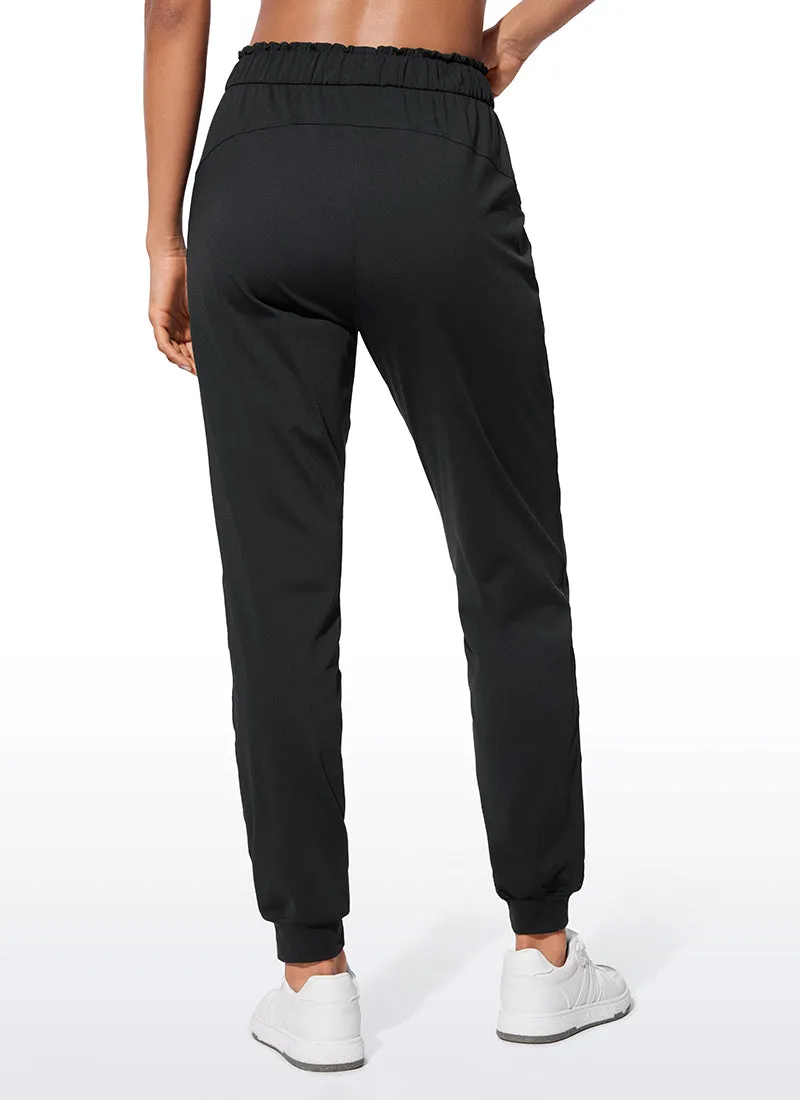 Stretch High Waisted Pockets Joggers 28