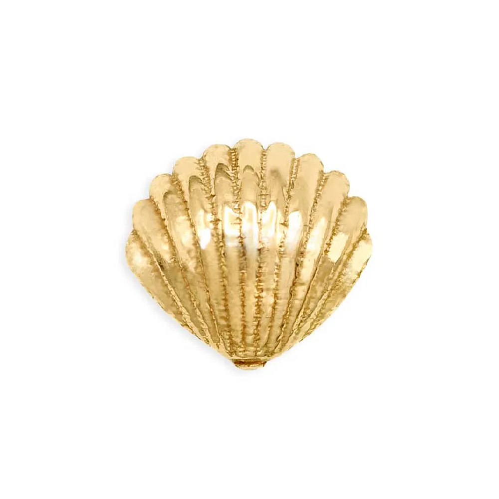 threadless: Shell Pin in Gold