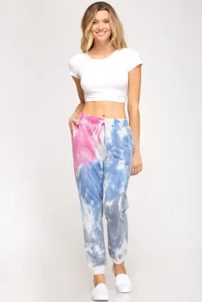 Tie Dye French Terry Knit Joggers