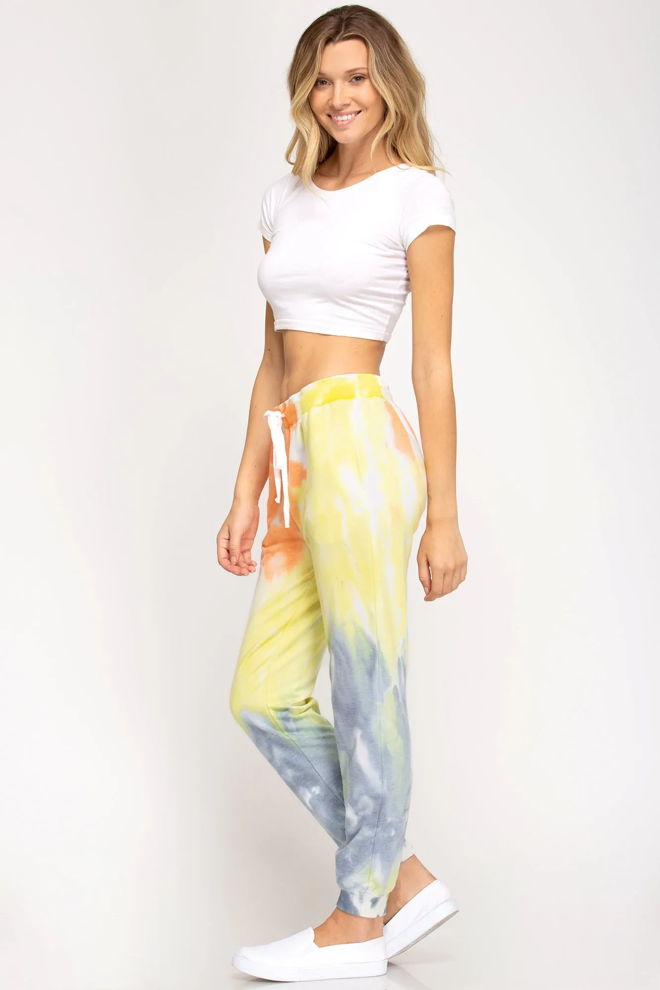 Tie Dye French Terry Knit Joggers