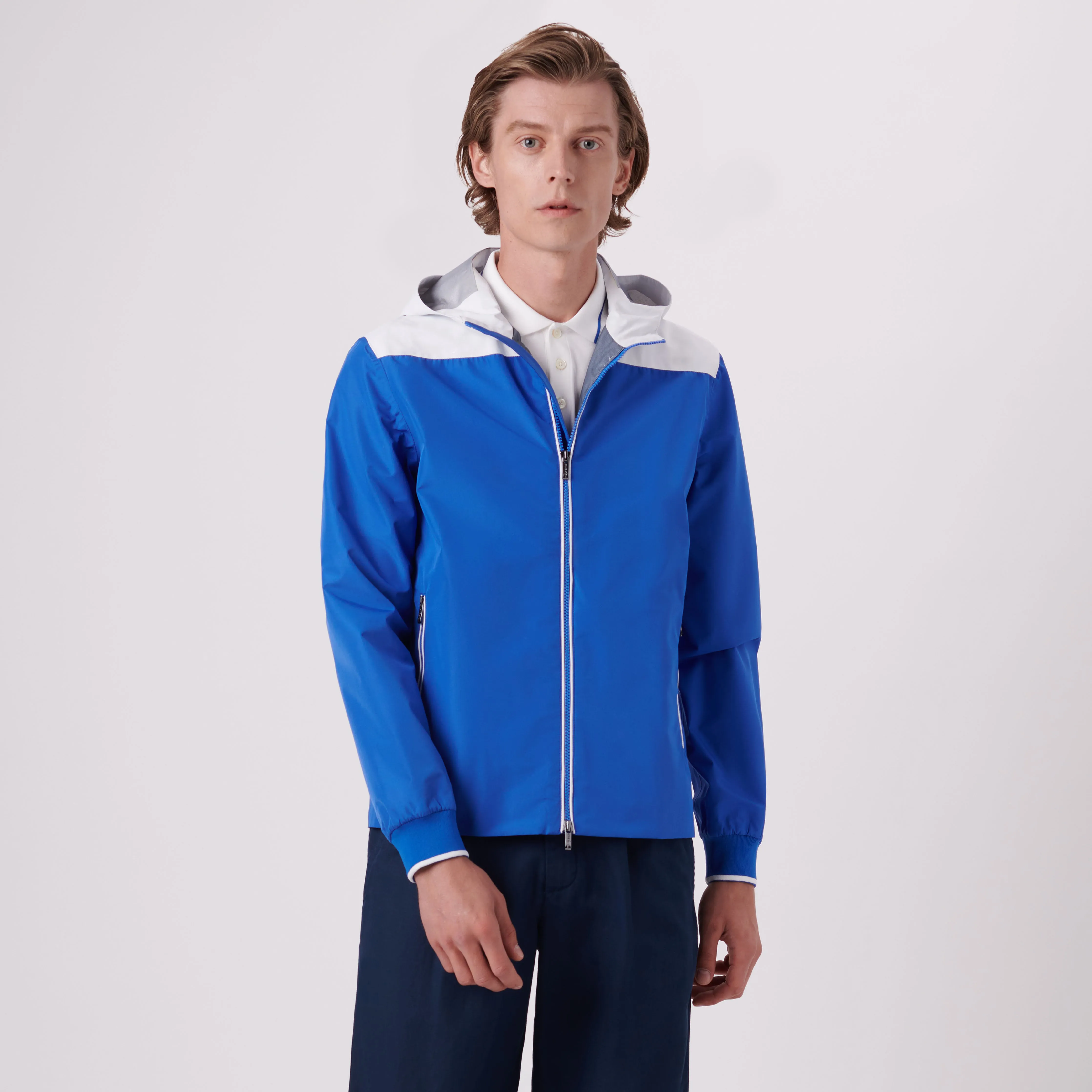 Two-Tone Nylon Windbreaker