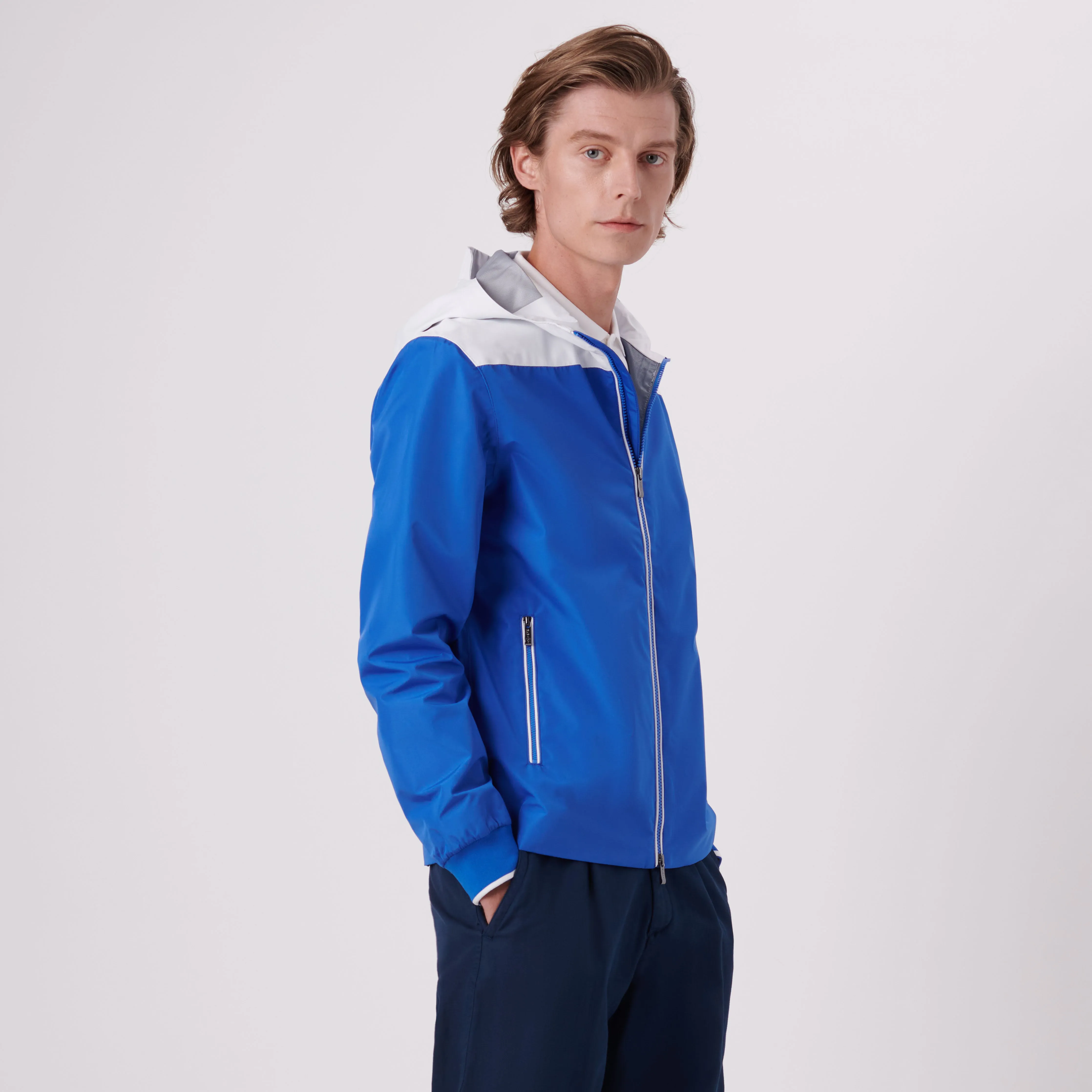 Two-Tone Nylon Windbreaker