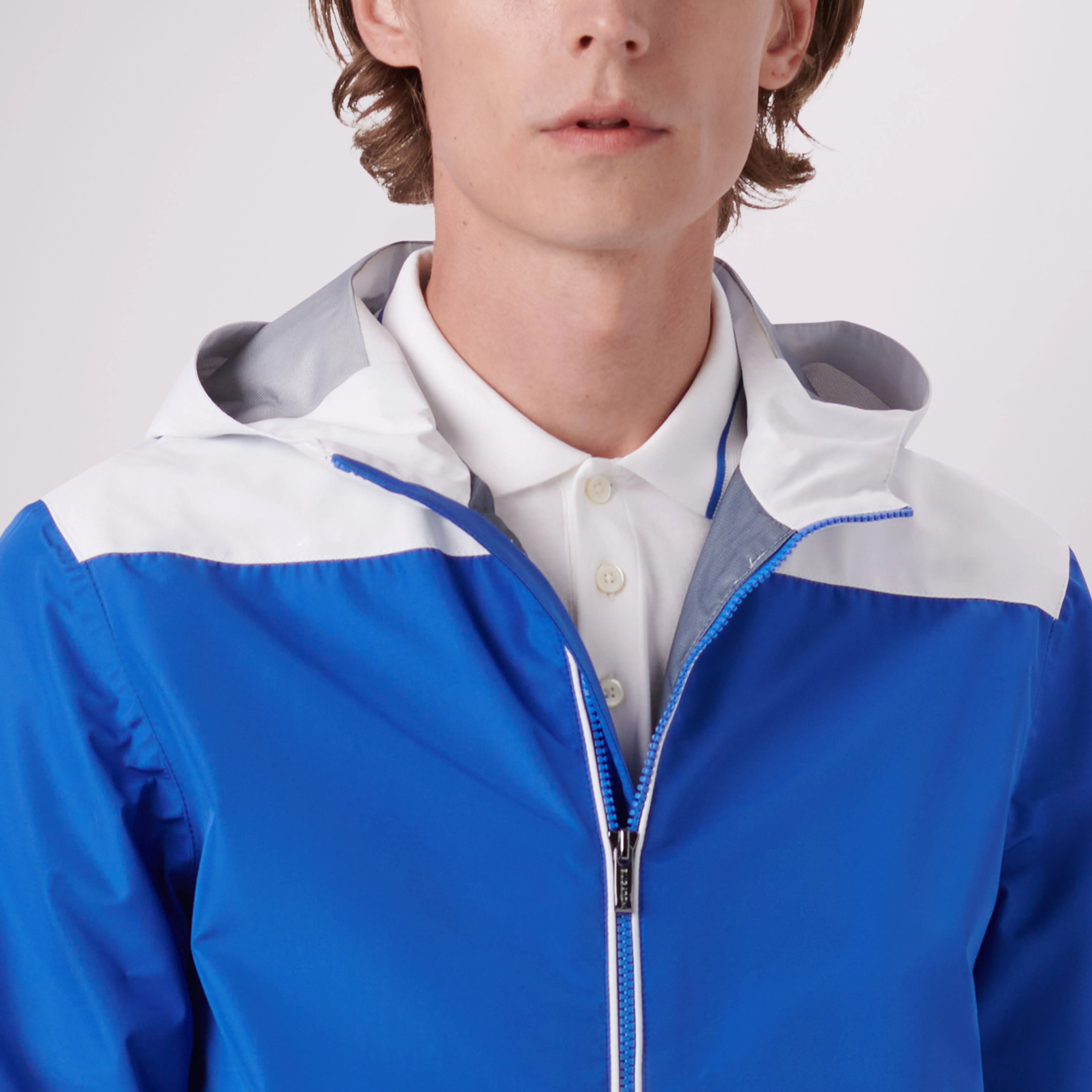 Two-Tone Nylon Windbreaker