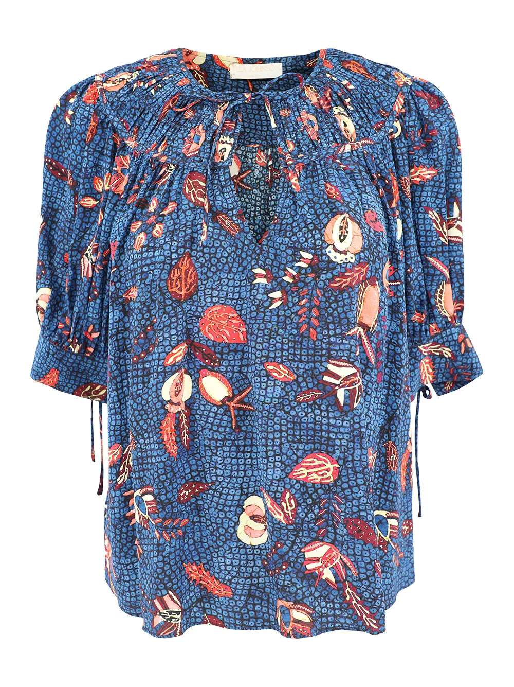 Ulla Johnson Shea Top in Blue Dahlia