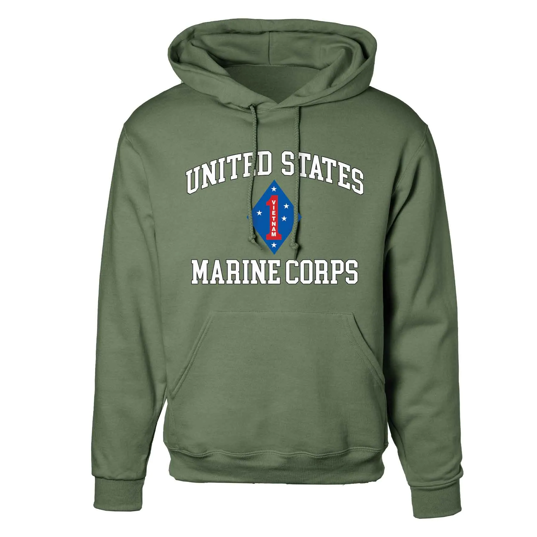 Vietnam 1st Marine Division USMC Hoodie