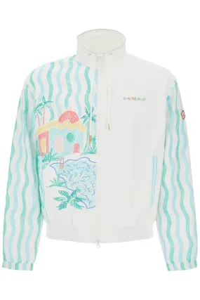 WINDBREAKER JACKET WITH MAISON MEMPHIS PRINT