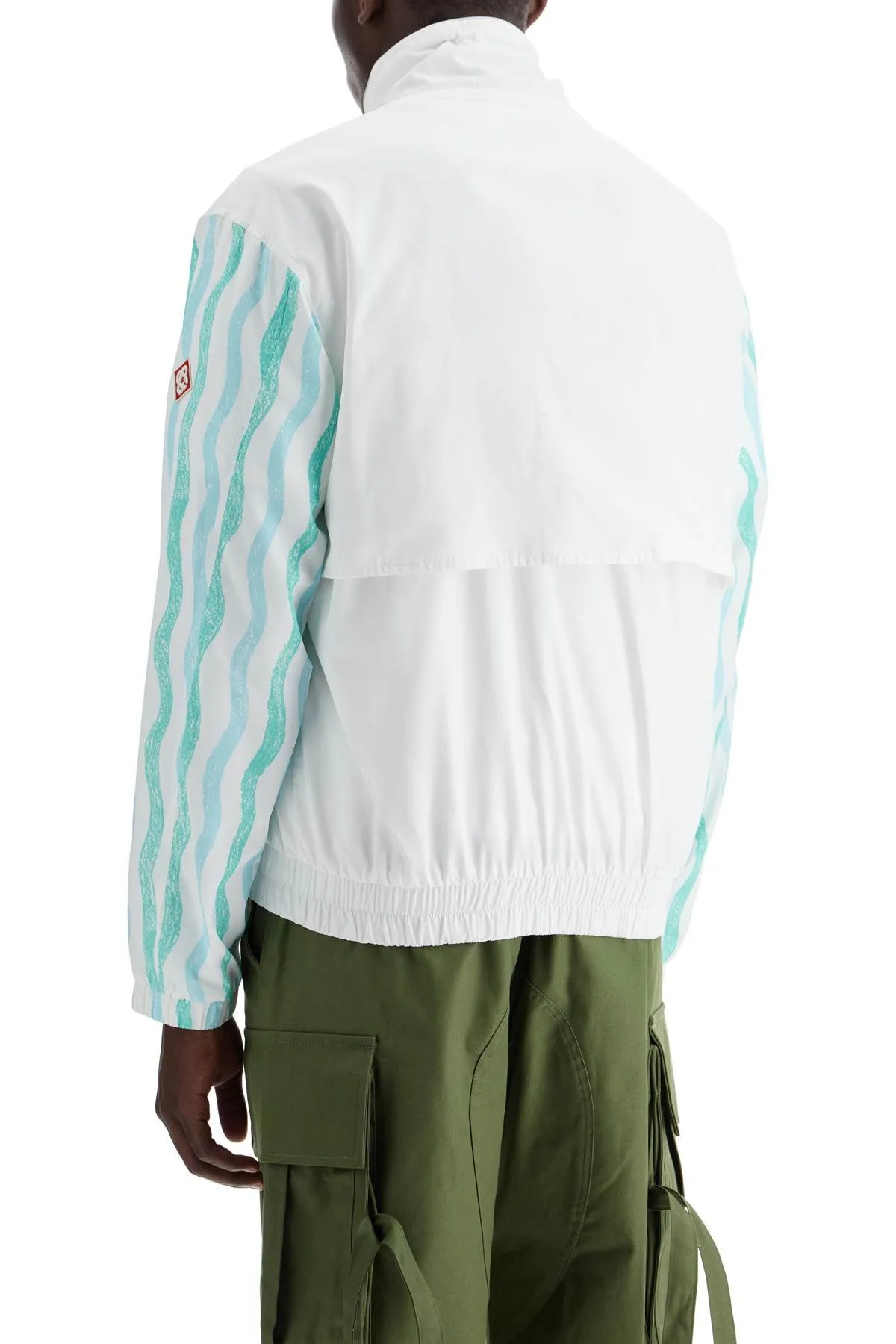 WINDBREAKER JACKET WITH MAISON MEMPHIS PRINT