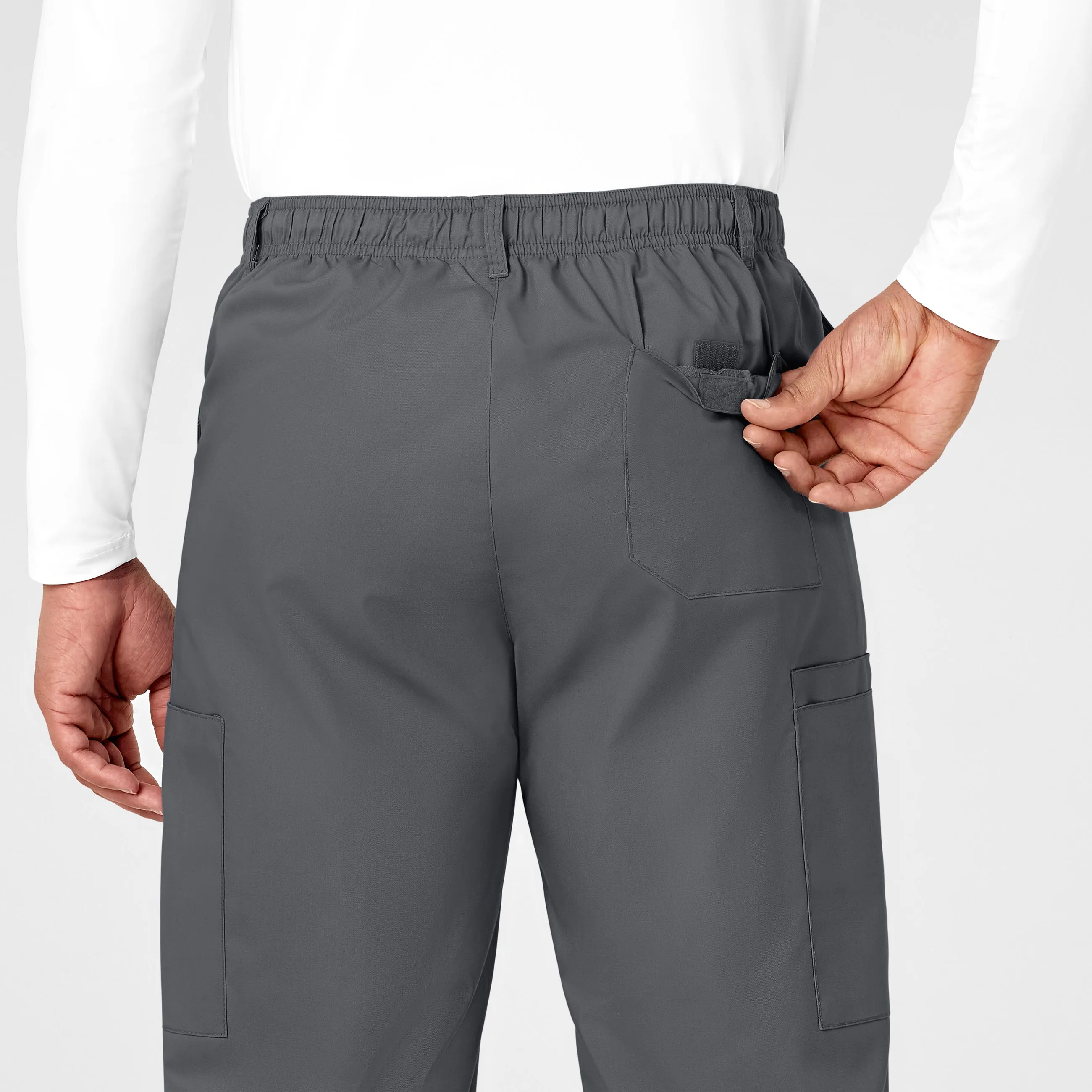 WonderWORK Men's Cargo Scrub Pant - Pewter