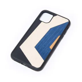 WOODEN COVER IPHONE 11 Riga blu