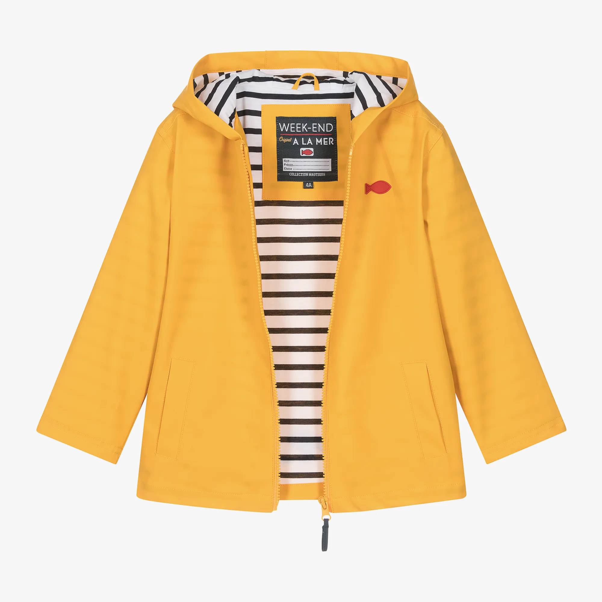 Yellow Hooded Raincoat