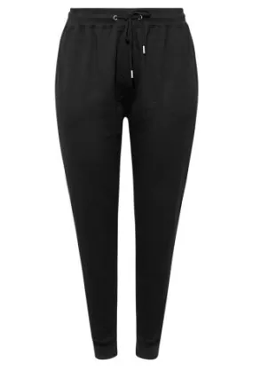 YOURS Curve Black Elasticated Stretch Joggers