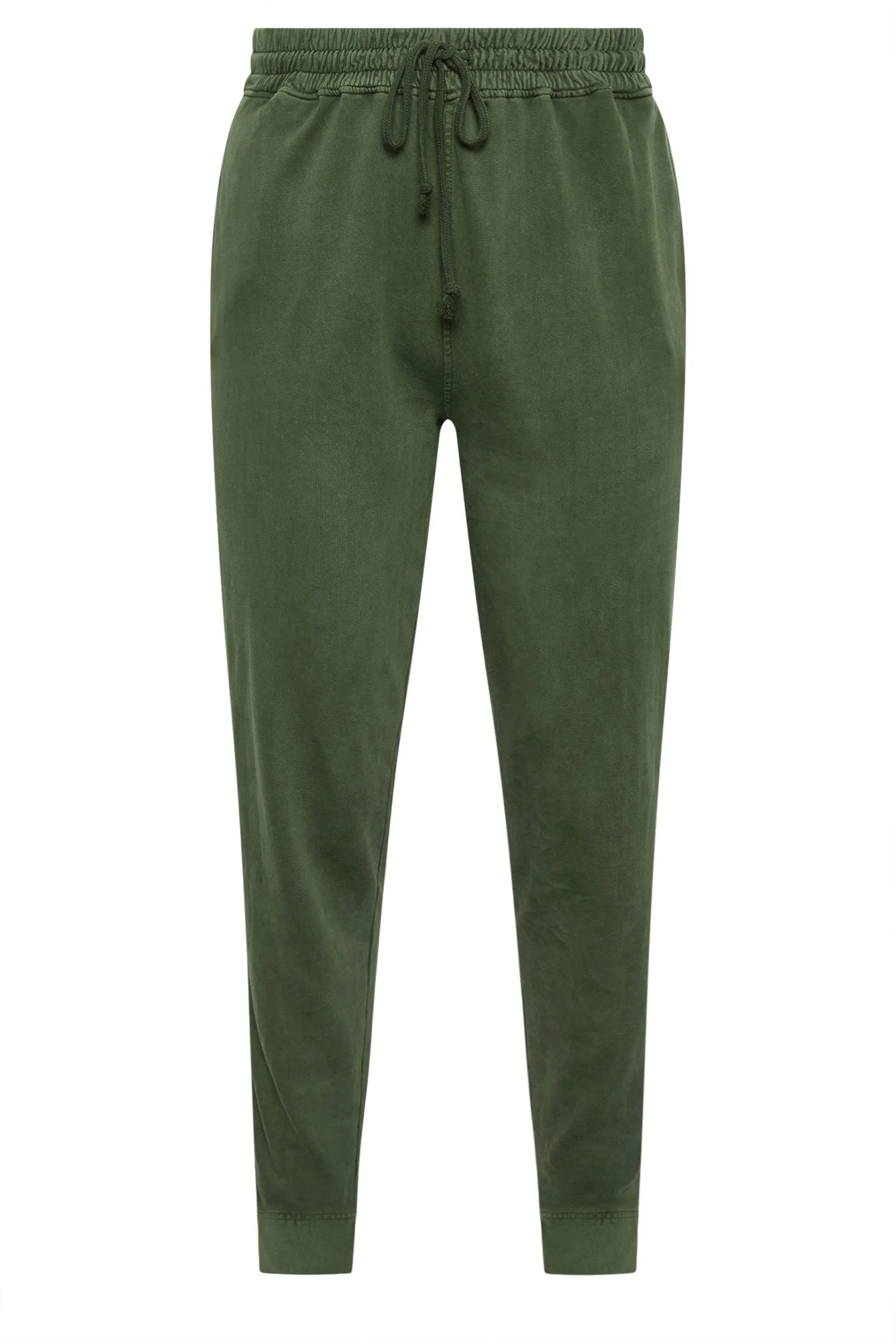 YOURS Curve Forest Green Acid Wash Joggers