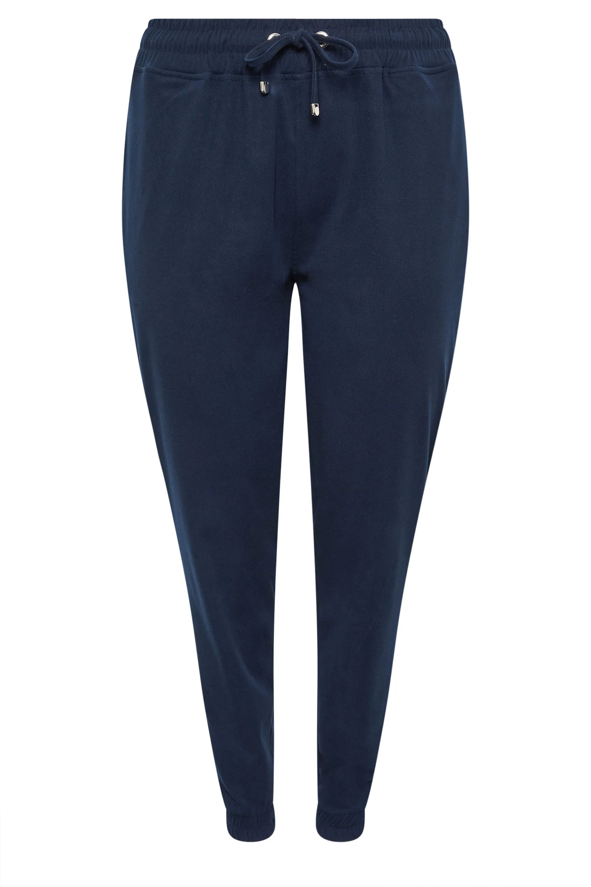 YOURS Curve Navy Blue Stretch Cuffed Joggers