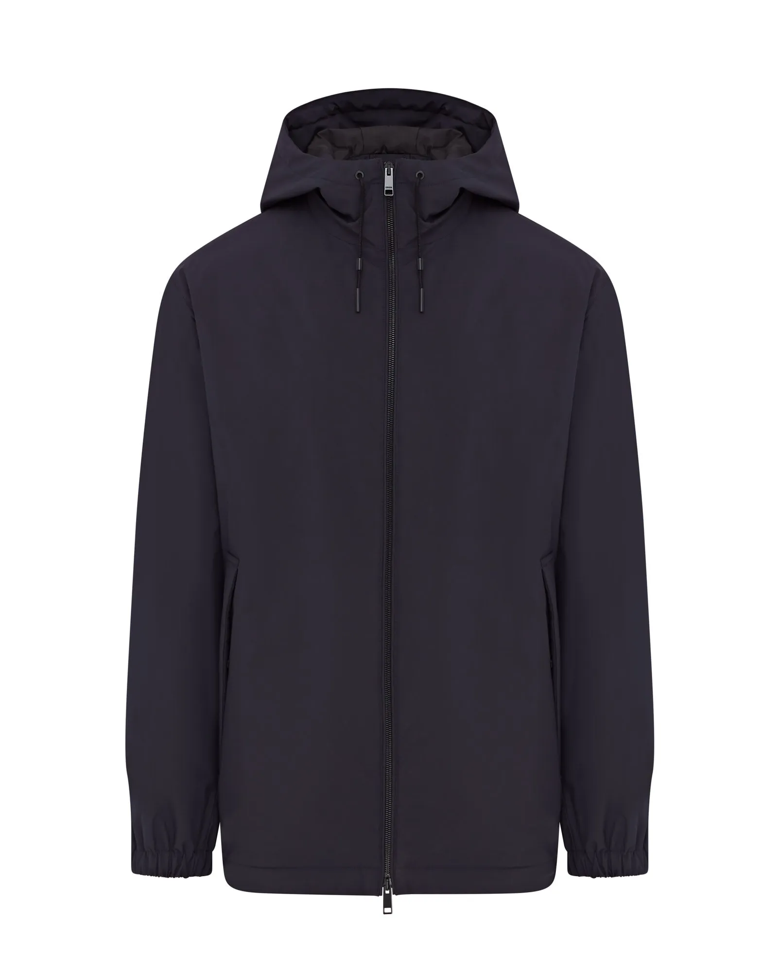 ZEGNA STRATOS HOODED RAINCOAT (NAVY)