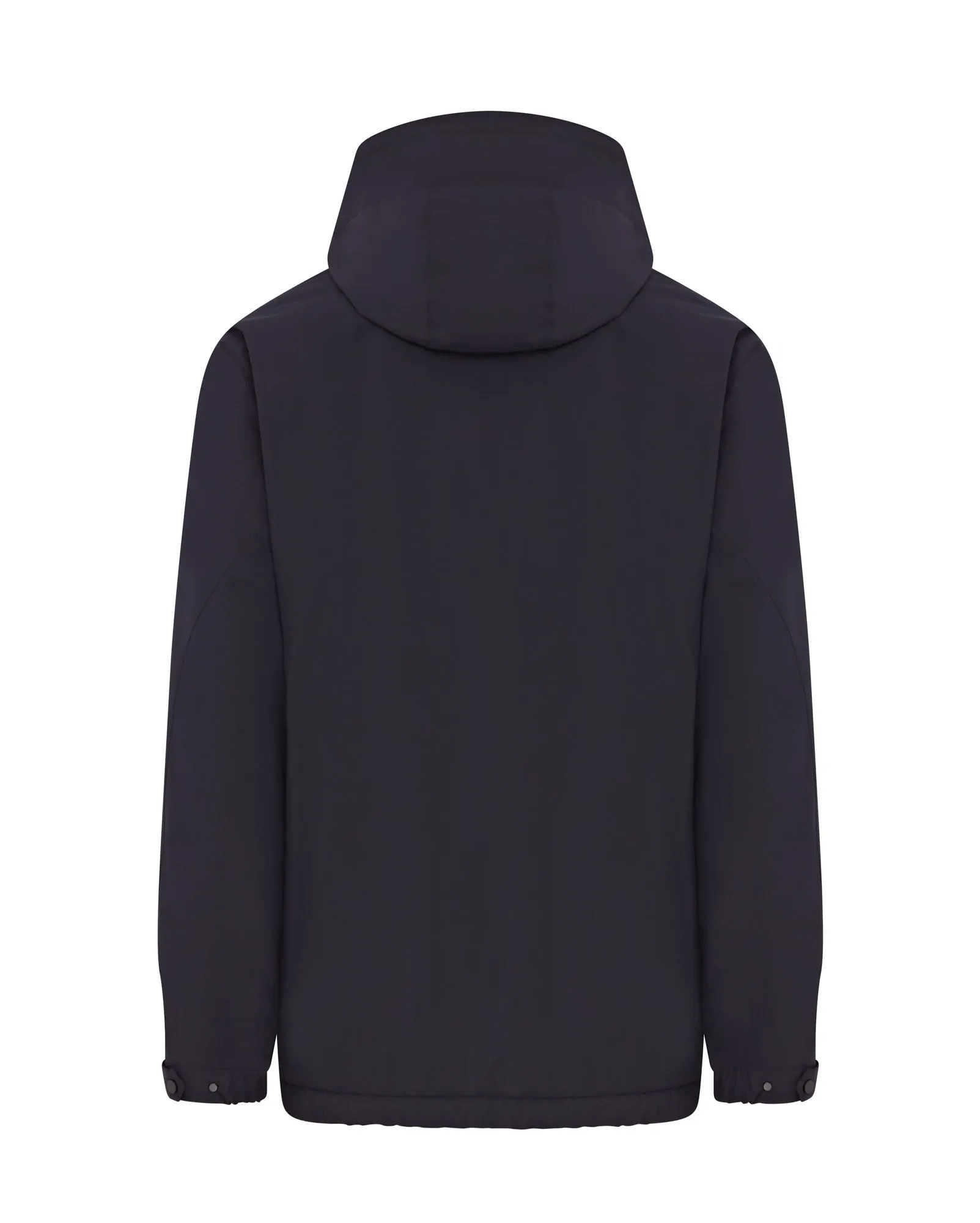 ZEGNA STRATOS HOODED RAINCOAT (NAVY)