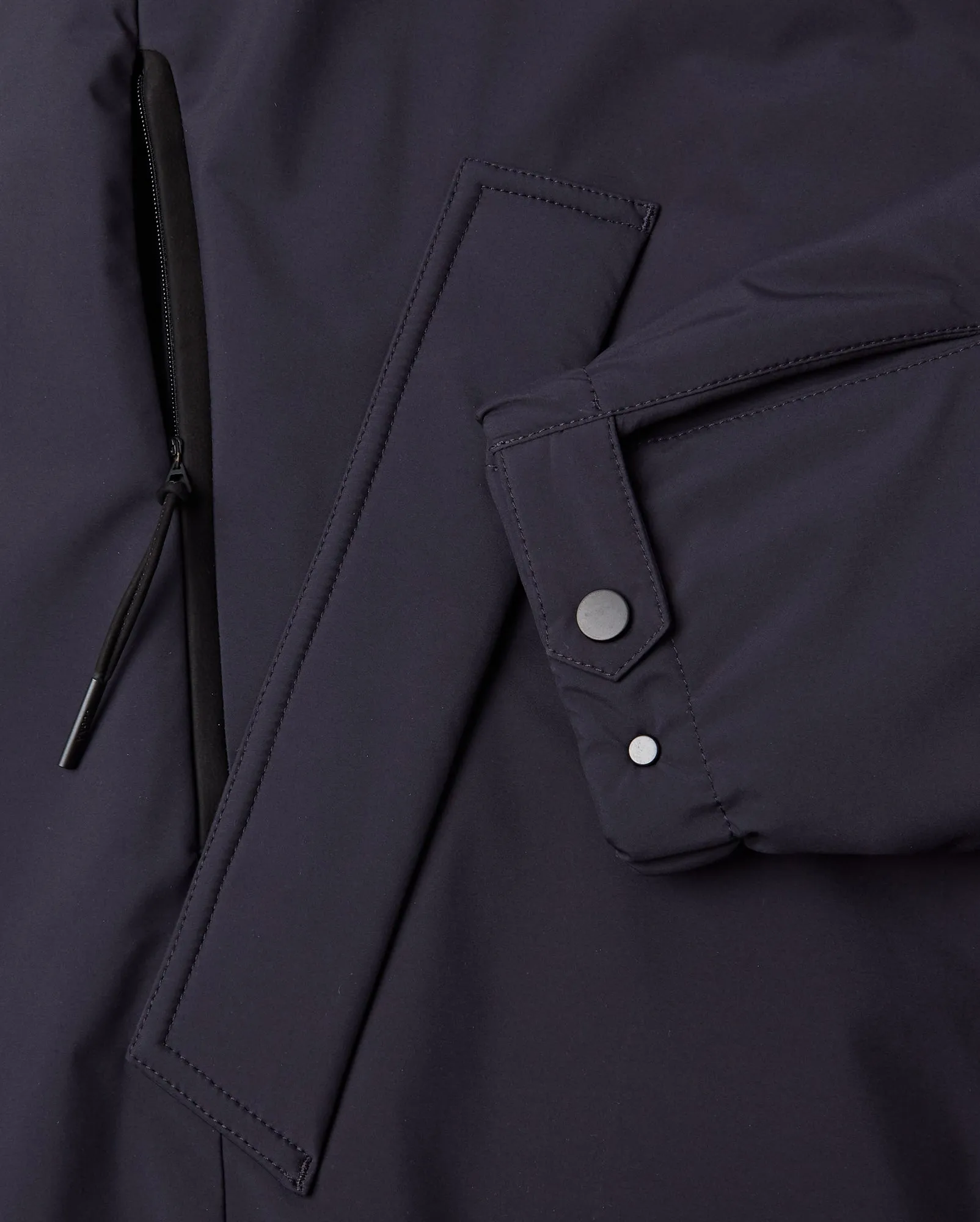 ZEGNA STRATOS HOODED RAINCOAT (NAVY)